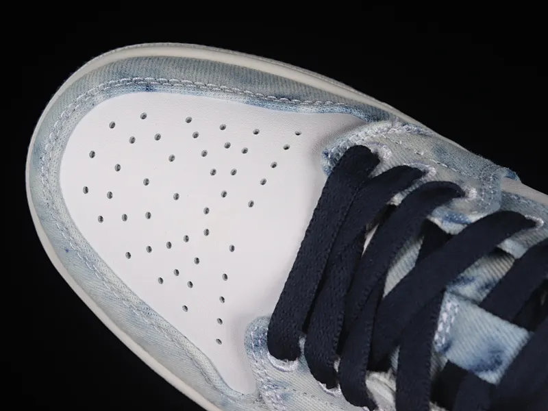 All categories Air Jordan Jordan series basketball shoes Air Jordan 1 Low G version pure original Air Jordan 1 Low "Lce Blue" AJ1 Joe 1 denim blue low-top basketball shoes CZ8455-100